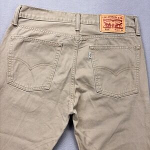 Levis 510 Jeans Mens 32x32 (TAG-32x34) Slim Fit Khaki Tan Preppy Academia Work